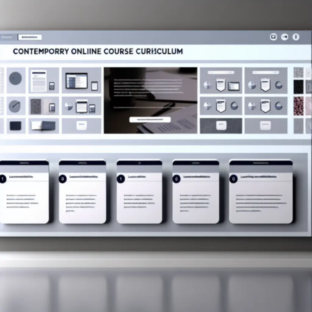 Podgląd modułów i lekcji dostępnych w kursie