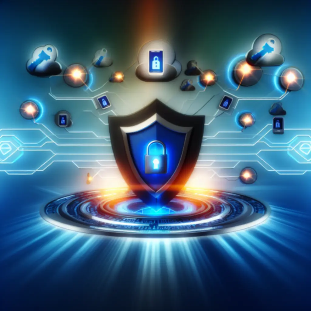 Ilustracja bezpieczeństwa konta i uwierzytelniania dwuskładnikowego